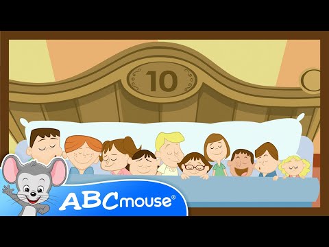 Ten in the Bed - Roll Over, Roll Over! | Count & Learn Subtraction Song 🎶 | ABCmouse 🌛🌟