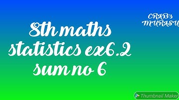 8th maths statistics ex 6.2 sum no 6 state board revised syllabus/histogram and frequency polygon