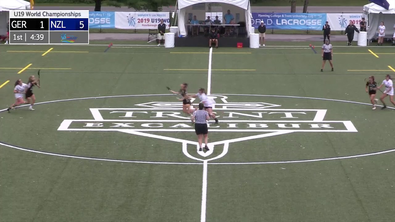 New Zealand vs Germany 2019 U19 Women's Lacrosse World Championship YouTube