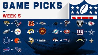 Week 5 Game Picks! | NFL 2020