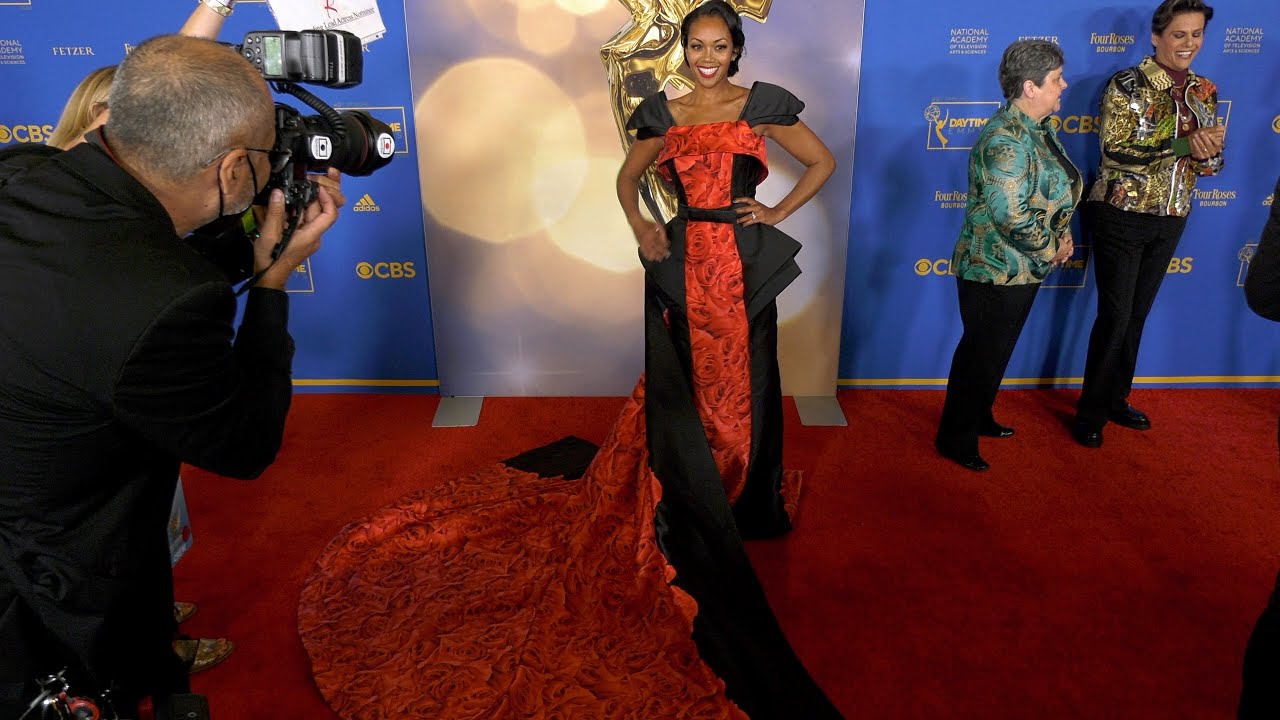 Mishael Morgan 49th Annual Daytime Emmy Awards Red Carpet Fashion 