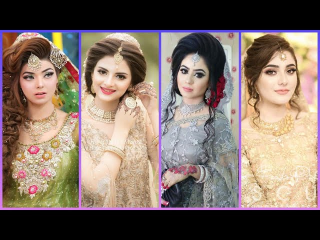 Pakistani Engagement Hairstyles For Brides In 2024-2025 | WeddingPace