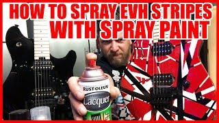 How to spray EVH stripes with spray paint