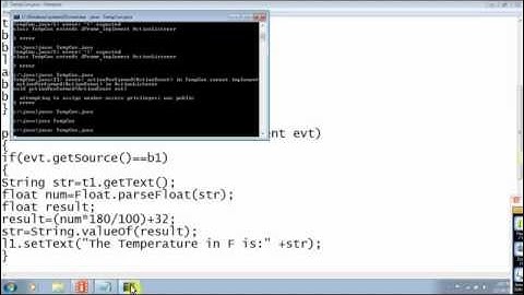 Temperature Converter in JAVA