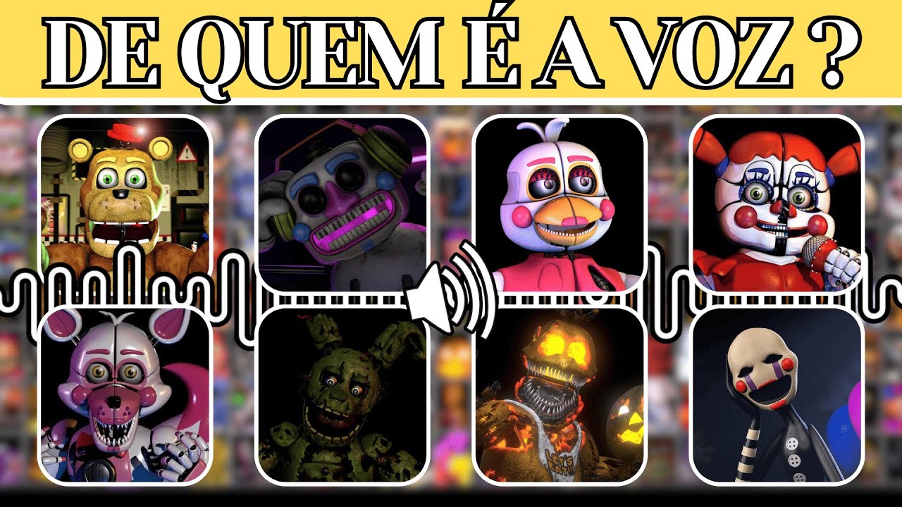 🐻 FNAF  30 perguntas de Five Night at Freddy's para testar seus  conhecimentos #quiz #macaquiz 🎩 