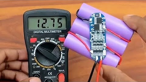 DIY 12V Lithium-ion Battery Pack | 3S 10A BMS Connection with 3.7V Cells | EI2503