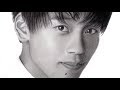 鉛筆画 竹内涼真 完成までの一部始終 動画 早送り / Pencil drawing/ Ryoma Takeuchi/ Portrait/ How To Draw