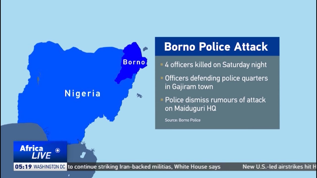 Gunmen kill four officers in Nigeria’s Borno state