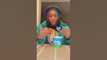 Ranch Ice Cream with Domino’s Pizza?🤢 #dominospizza #eddeats #ranchicecream #vanleeuwenicecream