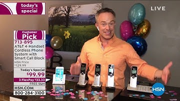 AT T 4Handset Cordless Phone System with Smart Call Block