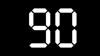 90 seconds Timer - Digital Clock Typeface