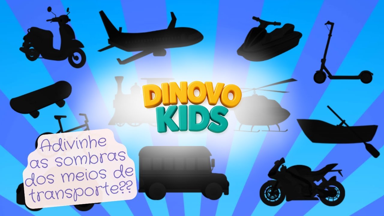 ADIVINHE AS SOMBRAS DOS TRANSPORTES... Um desafio divertido para crianças!