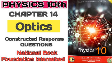 10th Class Physics | Chapter 14 Optics | Constructed Response Questions | NBF New Book FBISE 2025-26