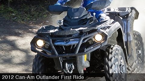 MotoUSA First Ride:  2012 Can-Am Outlander 1000 XT