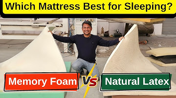 Which mattress is best for sleeping? Memory Foam Mattress Vs Natural Latex Mattress!