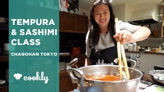 Tempura And Sashimi Cooking Class With Chagohan Tokyo