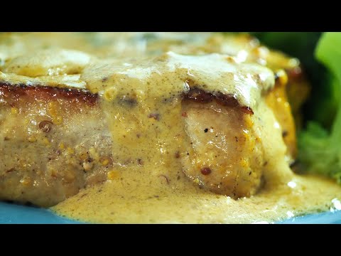 Boneless Pork Chops with Creamy Dijon Mustard Sauce