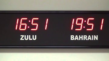 BRG Precision Products 661N Fixed Position, Time Zone Clock