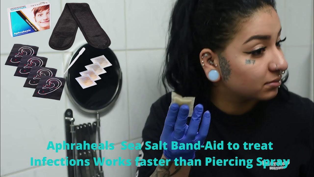 Aphraheals Sea Salt BandAid to treat Infections Piercings Works