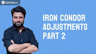 Iron Condor Adjustment in Vshape Market with LIVE Example