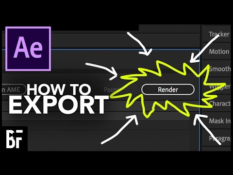 Export from Adobe After Effects 2019