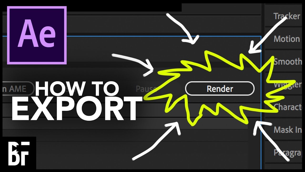 Export from Adobe After Effects 2019