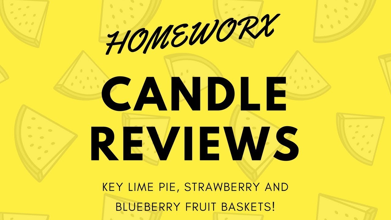 Candle Reviews HOMEWORX Key Lime Pie, Blueberry & Strawberry Fruit
