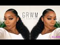 GRWM | Simple Sleek Low Ponytail | Ft. Klaiyi Hair | Tamara Renaye