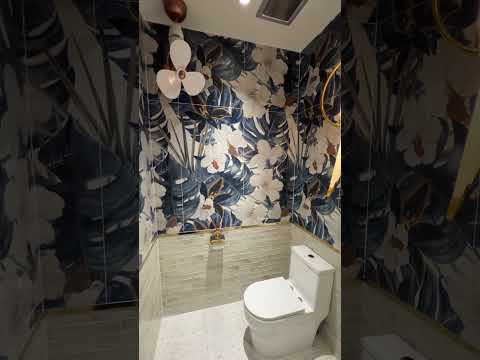 What if you put Expression Weathered White/Azzurro on the same wall?  #jubincantik #bathroomdesign