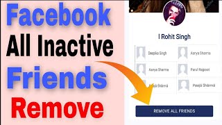 How To Remove All Inactive Facebook Friends At Once | Delete All Inactive Facebook Friends One Click