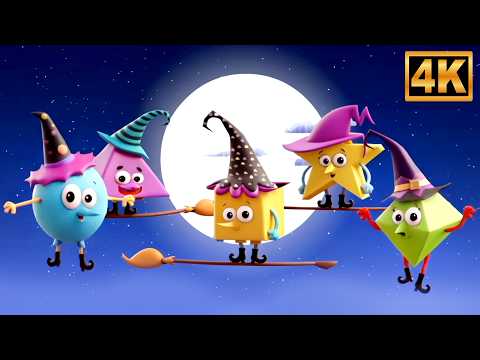 Five Wicked Witches | Fun Broomstick Adventure | Halloween Song For Kids