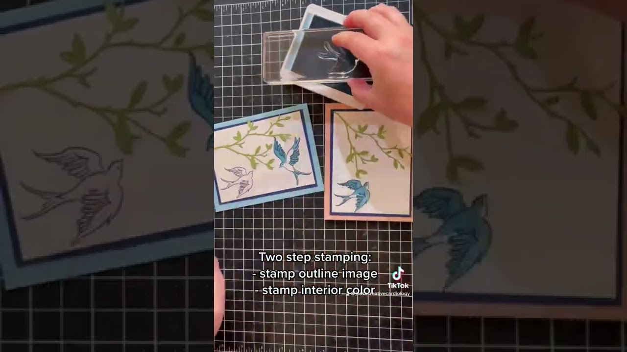 Try the Two-Step Stamping Technique & Make Beautiful Cards w/ the Soaring Swallows stamp set 