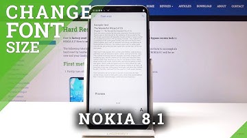 How to Change Font Size in NOKIA 8.1 - Font Settings