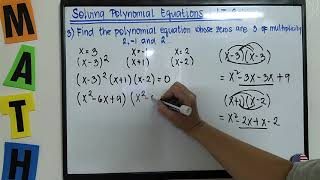 TAGALOG: Solving Polynomial Equations, Learning Task 3 (by request) #TeacherA #GurongPinoysaAmerika