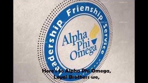 Alpha Phi Omega Toast Song w/ Lyrics