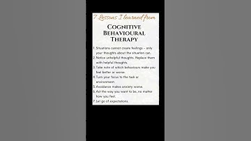 cognitive therapy lessons | Subscribe for more #motivation 😊👍