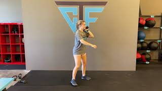 Single Arm Dumbbell Front Squat Demo