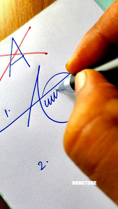 How to sign the letter A differently?