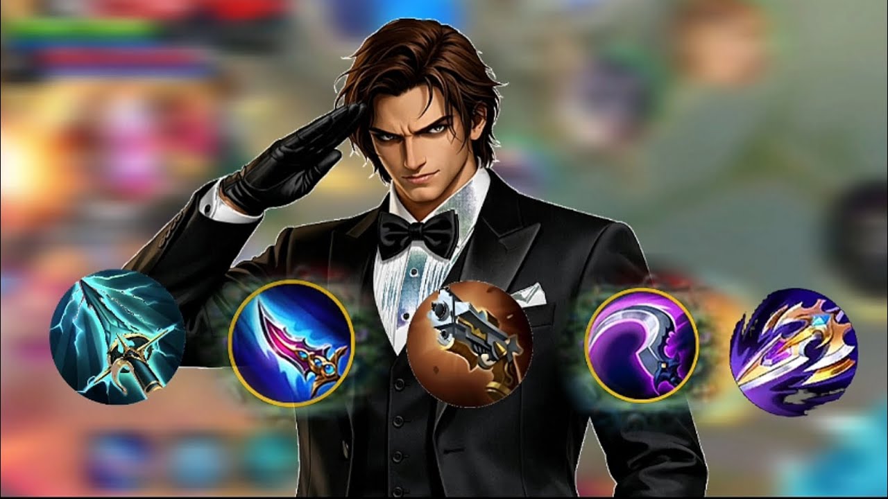 GOLD LANE TIGREAL BUILD ITEM 100 % 1 HIT DELETE - BEATRIX CAN'T HANDLE IT 😱 #mobilelegends #fyp 