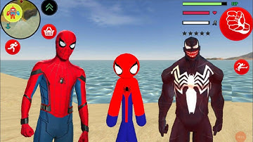 Süper Kahraman Çöp Adam - Amazing Spider-StickMan Rope Hero New Missions #3 - Android Gameplay