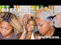 BIG CHOP ON MY NATURAL HAIR | Bleaching and Coloring my TWA |  ION BRILLIANCE