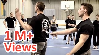 KRAV MAGA TRAINING • How to disarm a knife in your back!