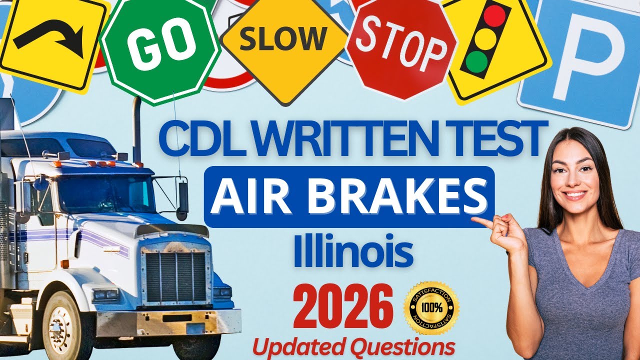 Illinois CDL Air Brake Test 2026 (Real IL Air Brakes Questions ...