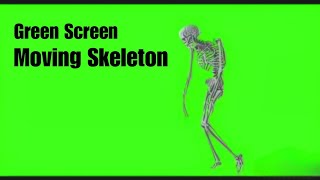 Spooky Moving Skeleton Green Screen - Add Bone-Chilling Vibes With