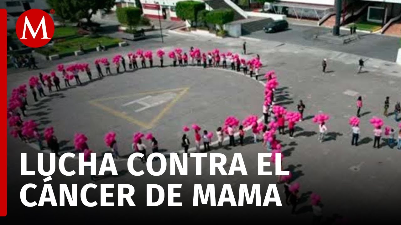 Realizan un moño rosa humano en el municipio de Nezahualcóyotl, Edomex ...