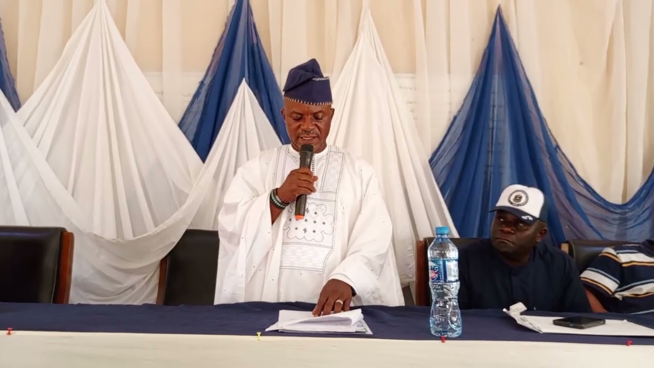 President acceptance speech & Presidential address. @ 79th, Mr. Adedoyin Alao The new President.VCI