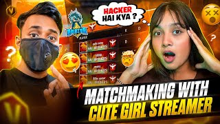 Matchmaking with cute Girl Streamer on cs Ranked😱 She Got Angry – Garena Free Fire