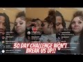 Nette live bj says she lied to him about this will their relationship last the 30 day challenge