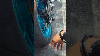 Rear Cfmoto 675 SS axle sliders install