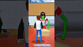 Yuta Hit Zombie Bhoot Monster Rina | Sakura School Simulator Ding Dong #shorts #viral